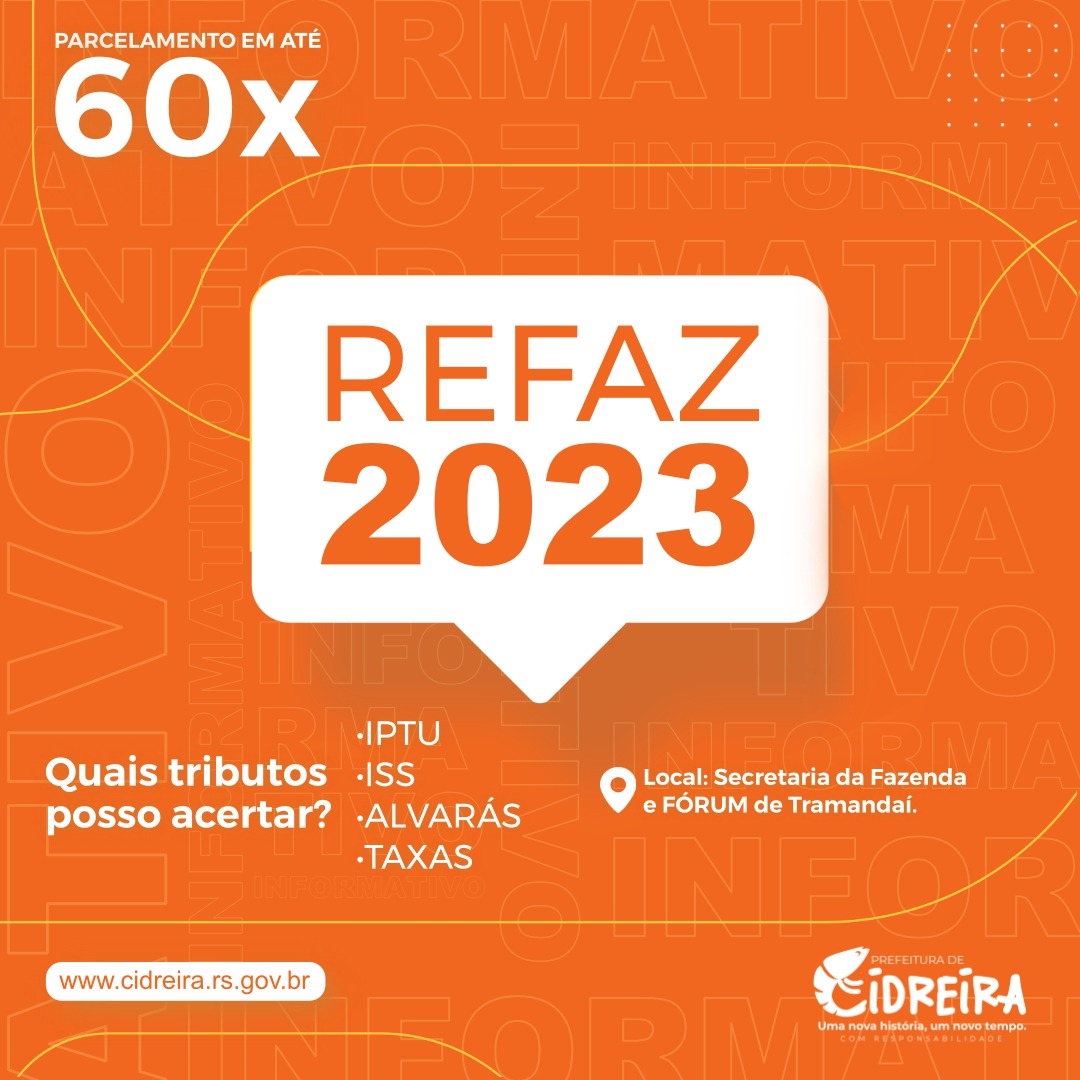 REFAZ 2023! 